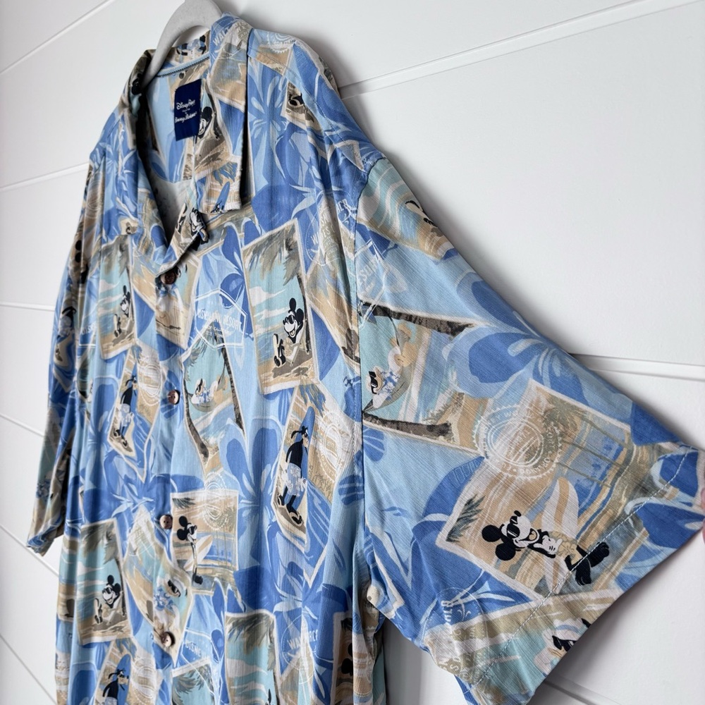 Disney by Tommy Bahama Hawaiin Camp Mickey Mouse and Friends Silk Shirt 3XL - Picture 5 of 16